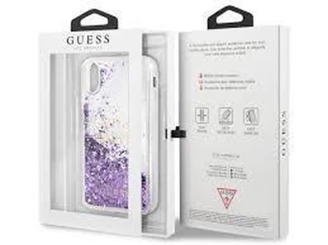 Guess Glitter Party Hardcase - Roze - iPhone X