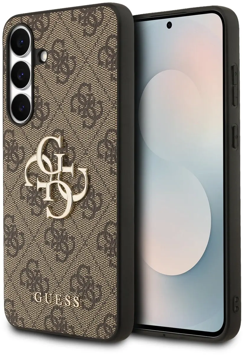 Guess 4G Metal Logo Back Case Samsung Galaxy S25 FE - Bruin