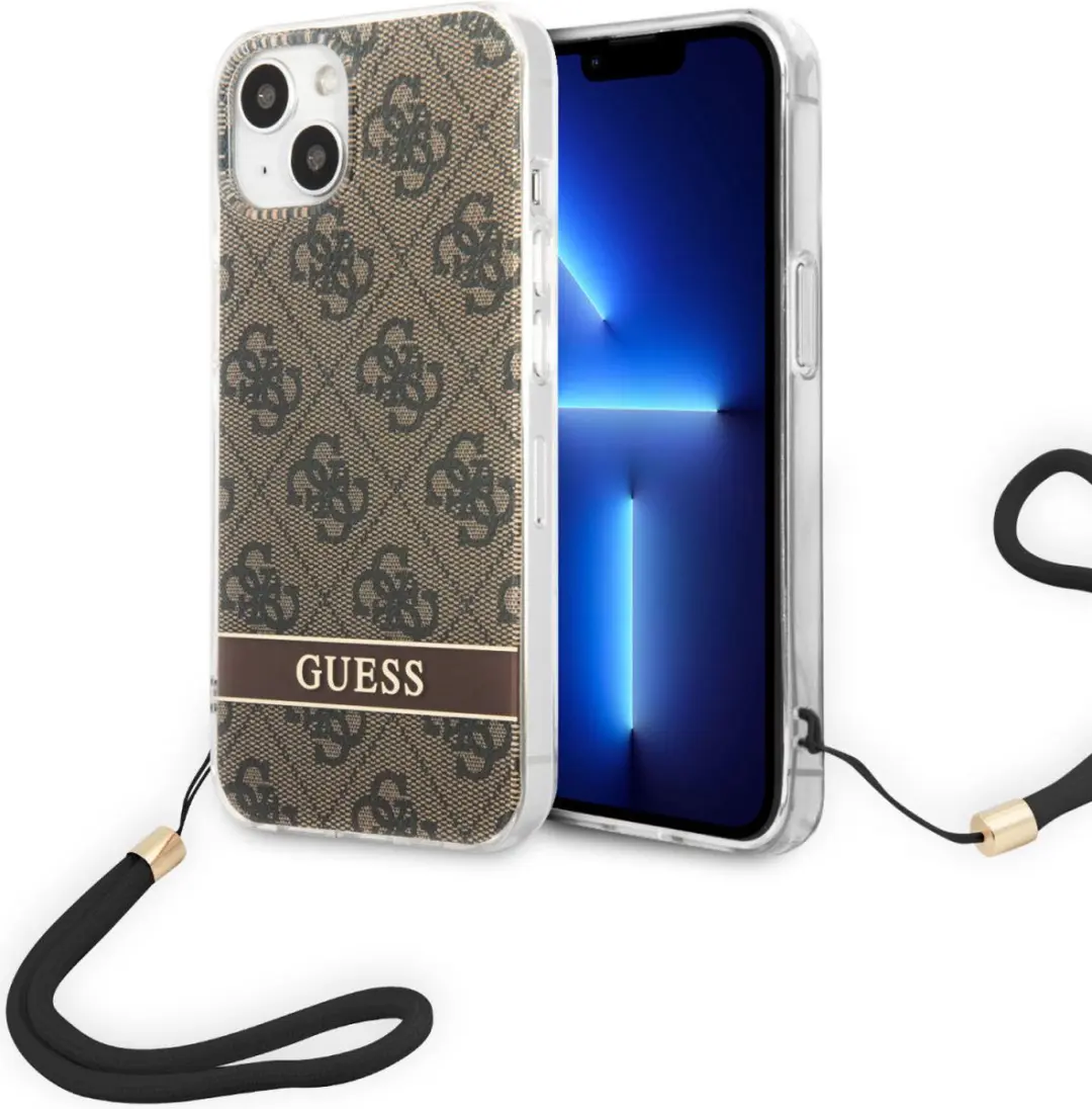 Guess 4G Printed Back Case met Strap