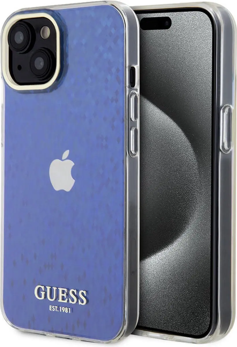 Guess iPhone 15 Hardcase Faceted Mirror