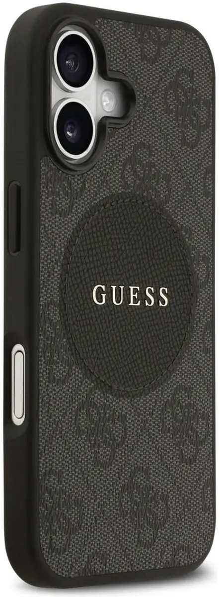 GUESS Case 4G Circle Classic Logo iPhone 17 MagSafe - Zwart