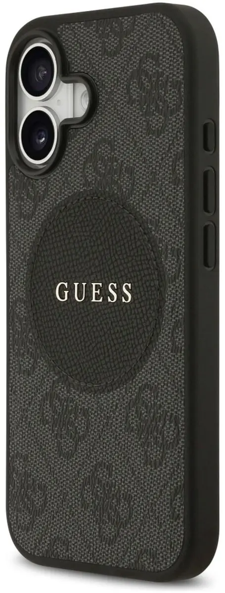 GUESS Case 4G Circle Classic Logo iPhone 17 MagSafe - Zwart