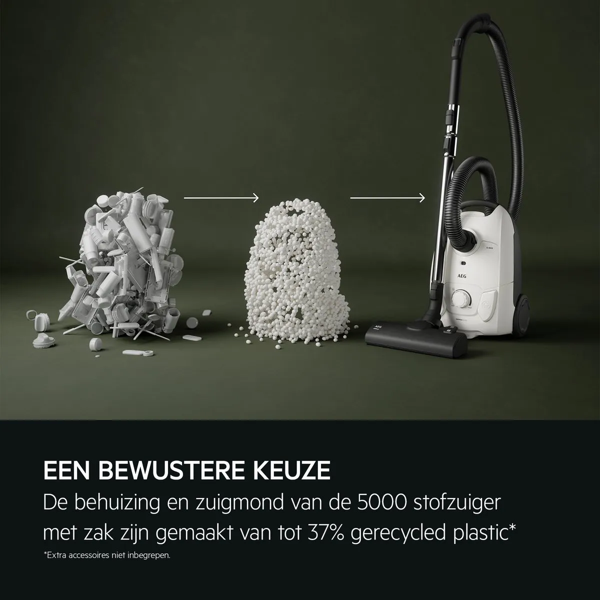 AEG AB51C2SW Clean 5000 Stofzuiger - 750W - 3L - Wit