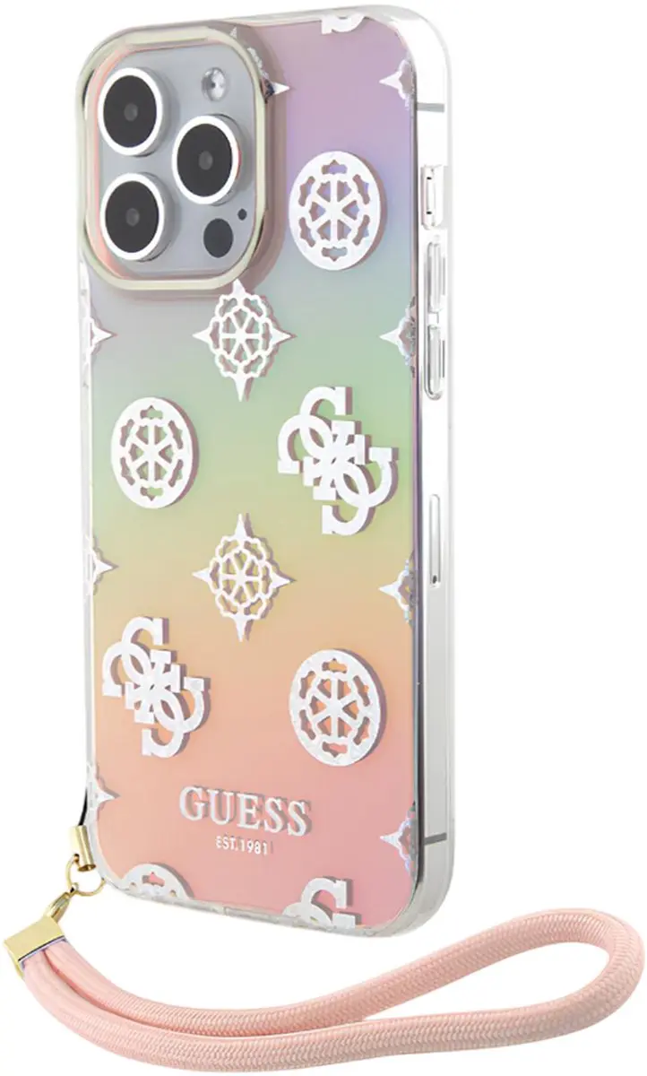 GUESS Hoesje iPhone 15 Plus TPU Peony - Meerkleurig - afbeelding 6 van 6