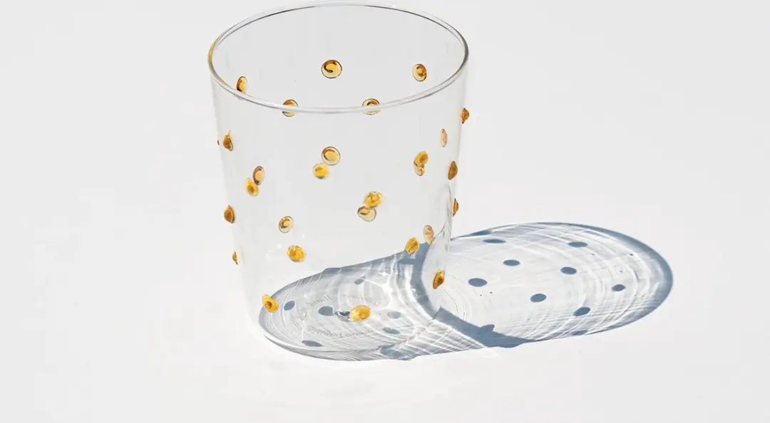 Zafferano Party Waterglazen Goudgeel - 6 Stuks PY00118