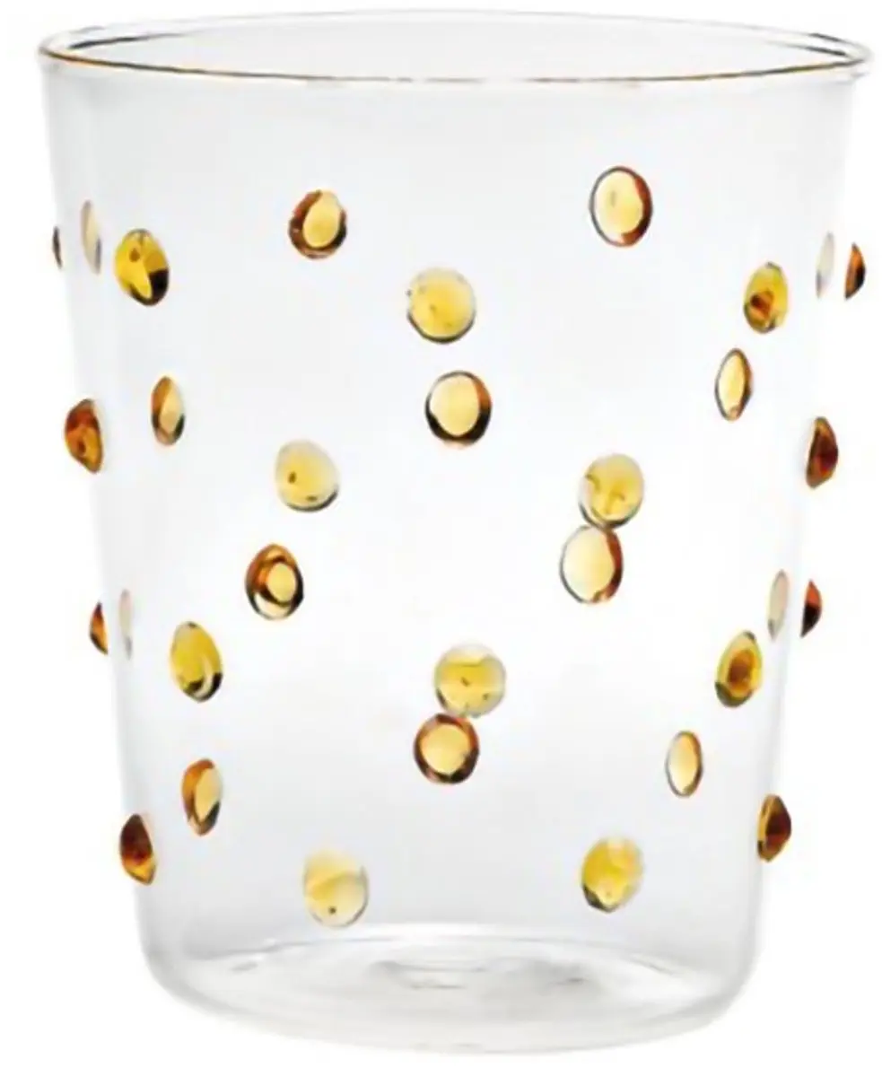 Zafferano Party Waterglazen Goudgeel - 6 Stuks PY00118