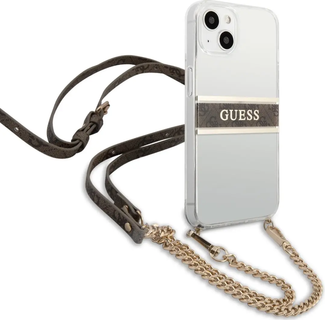 GUESS iPhone 13 mini Backcase - Bruin - TPU - afbeelding 6 van 6