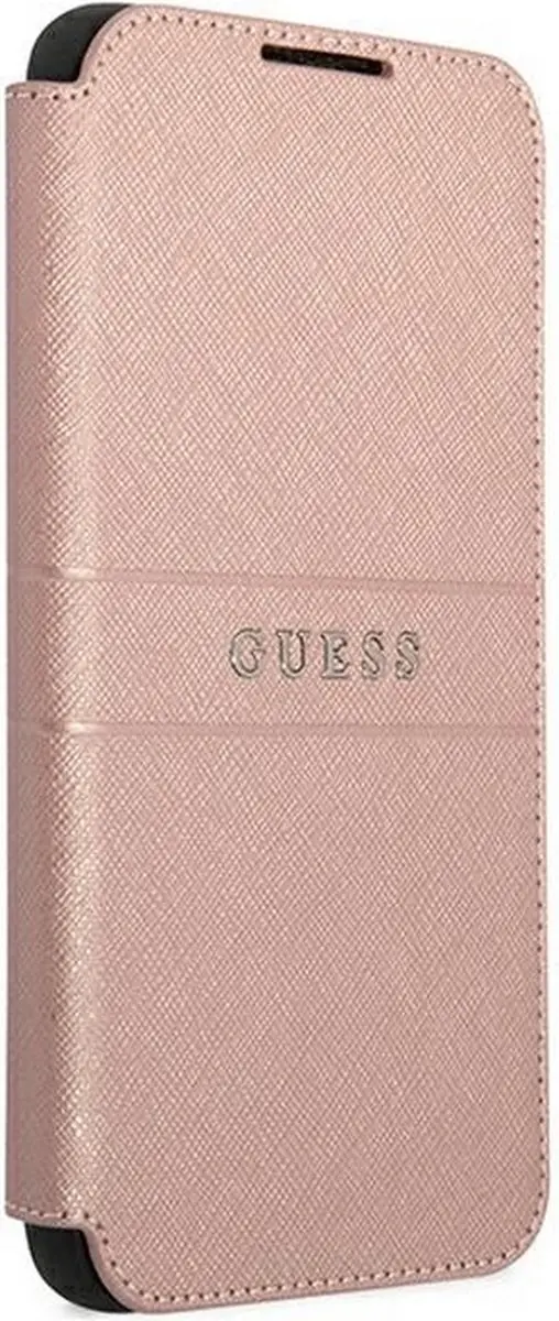GUESS Saffiano Wallet Book Case - Samsung Galaxy S22+ - Roze