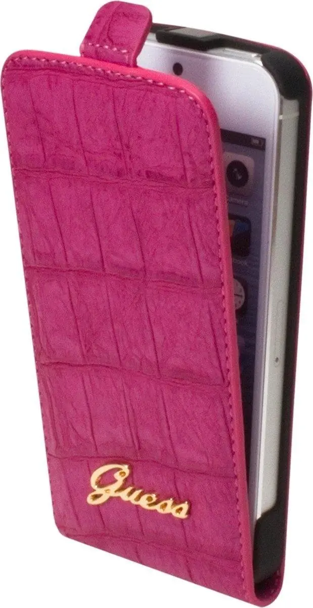 GUESS Leder Flipcase Wallet Cover iPhone 5/5s SE 2016