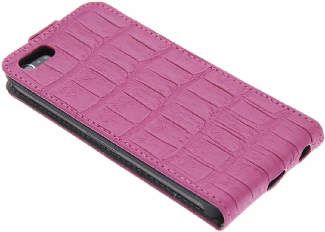 GUESS Leder Flipcase Wallet Cover iPhone 5/5s SE 2016 - Roze Goud - S206-12