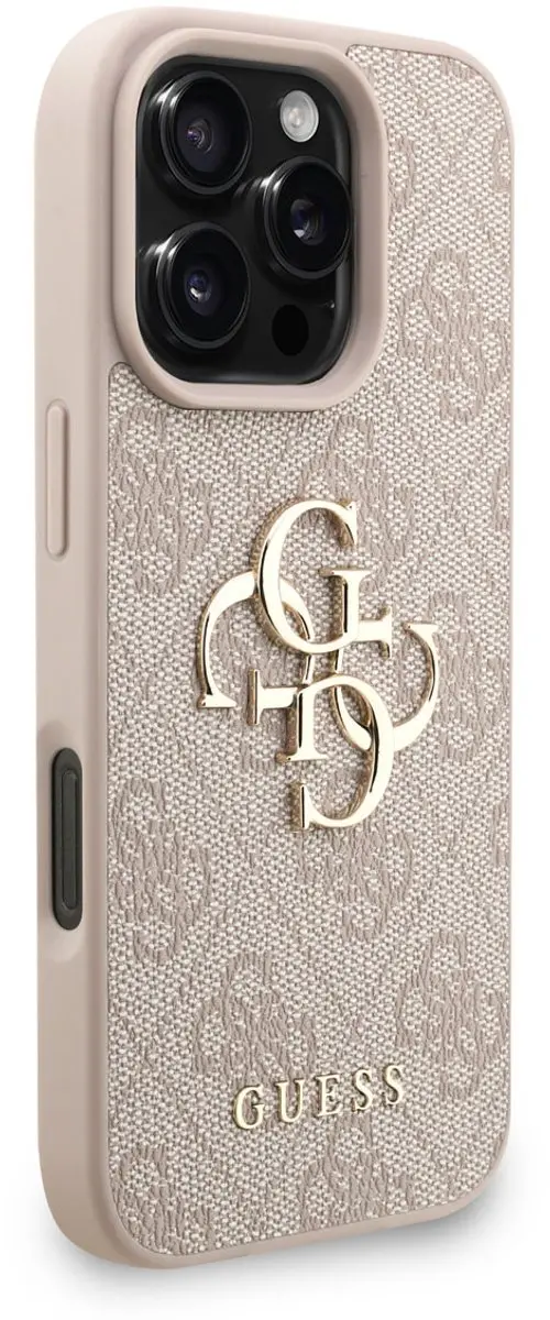 GUESS Telefoonhoesje iPhone 16 Pro - MagSafe - Roze
