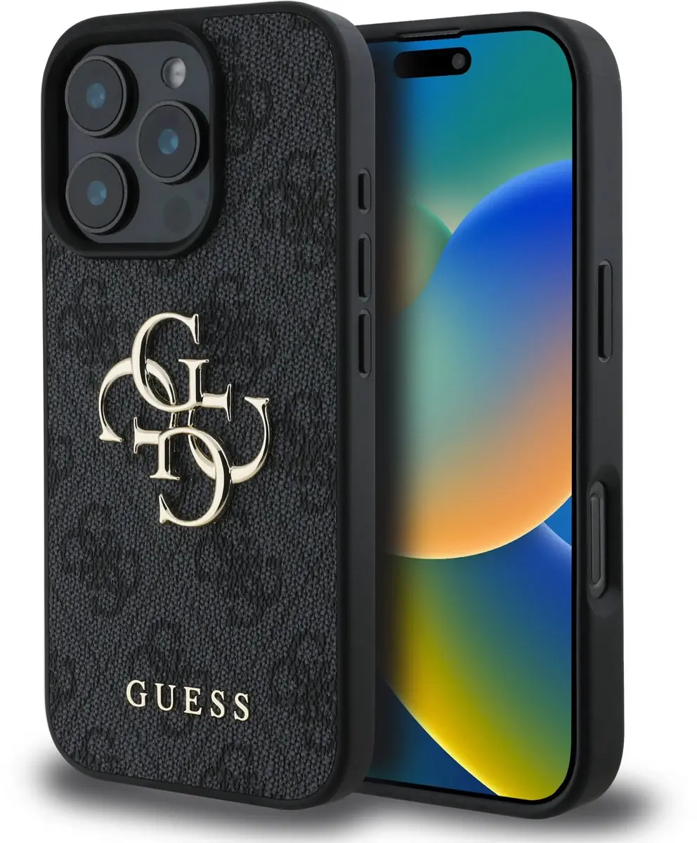 GUESS Metal Logo Hoesje iPhone 16 Pro Max