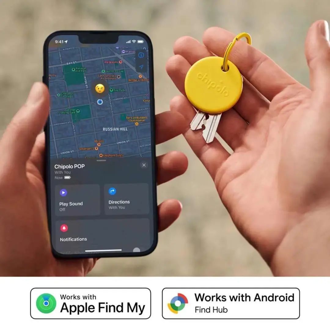 Chipolo POP Bluetooth Tracker - 4 Stuks - 120dB - MultiColor