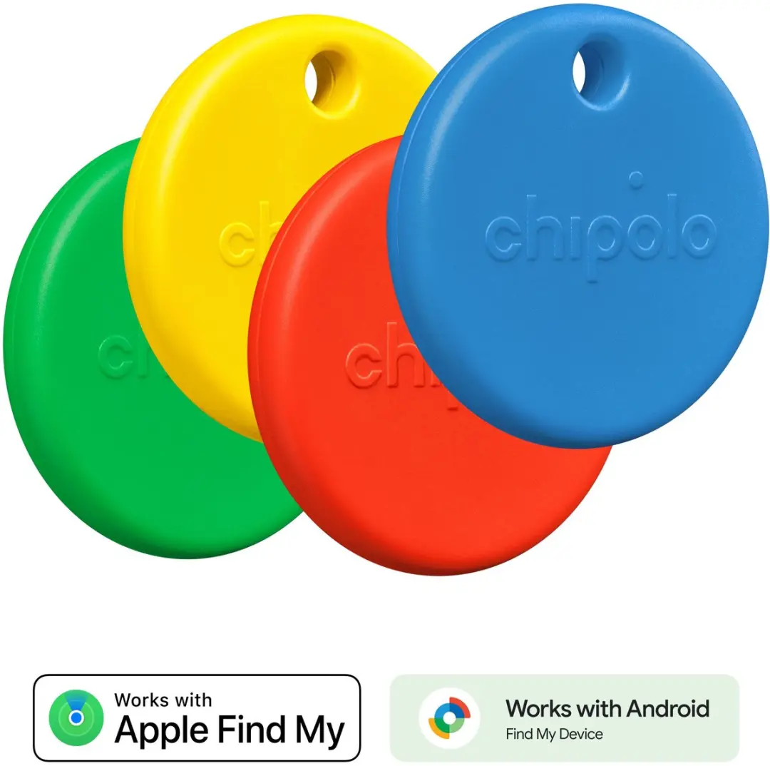 Chipolo POP Bluetooth Tracker - 4 Stuks - 120dB - MultiColor
