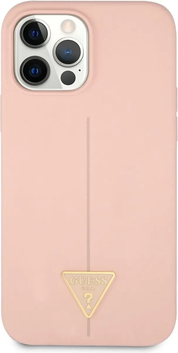 Guess Silicone Triangle Line Back Case