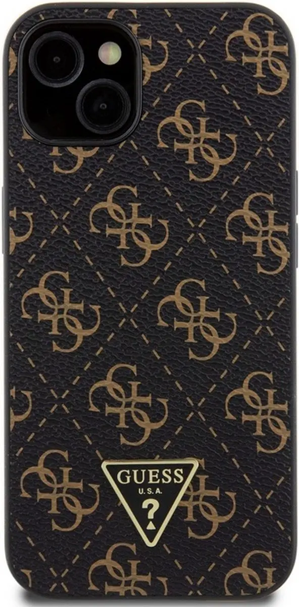 Guess 4G Triangle Logo Hoesje iPhone 13 - Zwart