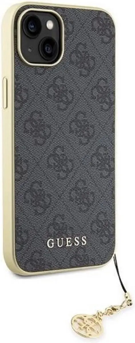 GUESS 4G Charms Back Case - iPhone 15 Plus - Grijs