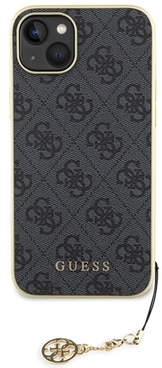 GUESS 4G Charms Back Case - iPhone 15 Plus - Grijs