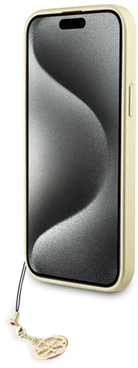 GUESS 4G Charms Back Case - iPhone 15 Plus - Grijs