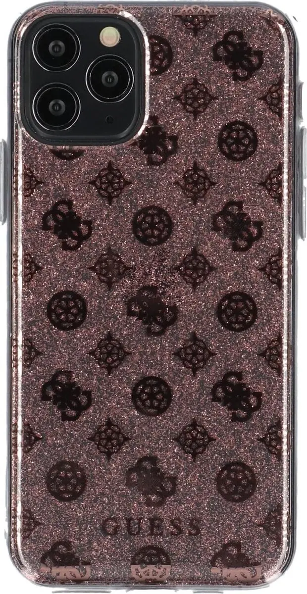 Guess Glitter Hoesje iPhone 11 Pro - Roze
