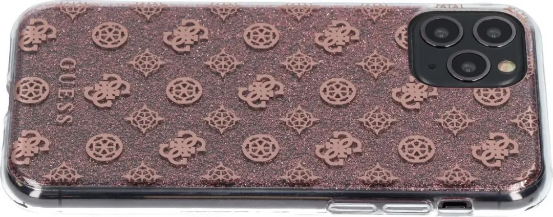 Guess Glitter Hoesje iPhone 11 Pro - Roze - afbeelding 6 van 6