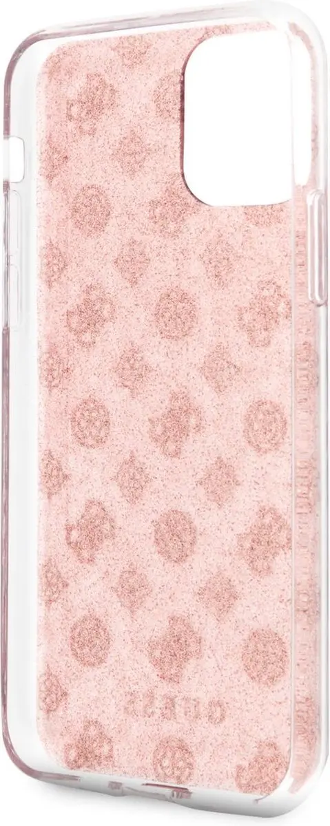 Guess Glitter Hoesje iPhone 11 Pro - Roze