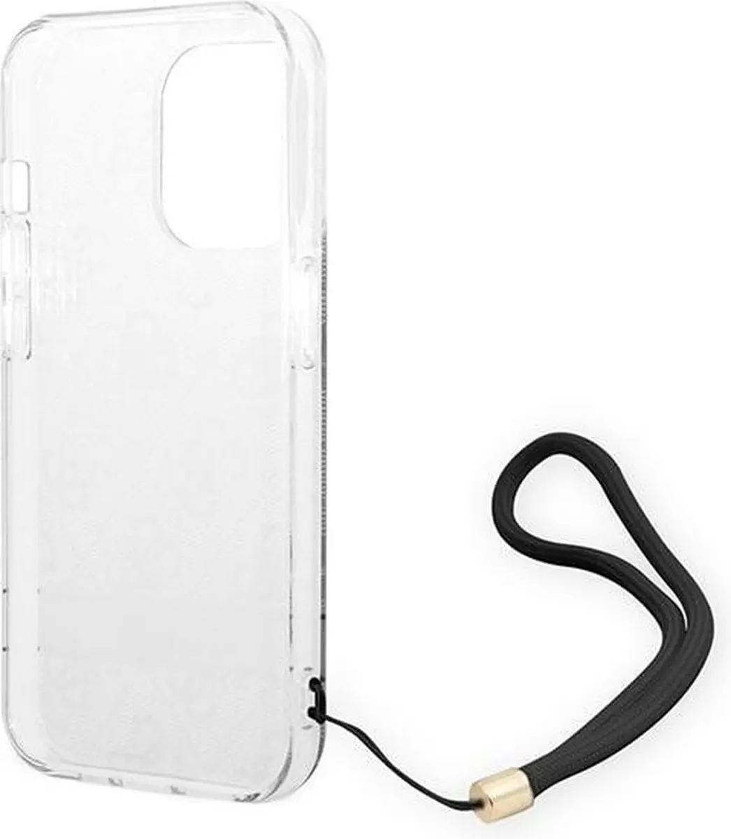 GUESS 4G Printed Back Case met Strap - iPhone 14 Pro Max - Zwart - afbeelding 6 van 6
