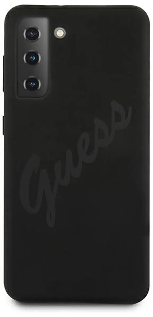 Guess Silicone Back Cover GUHCS21MLSVSBK - Zwart