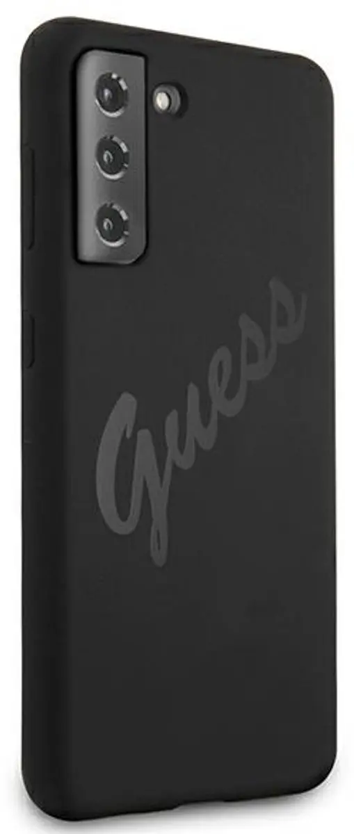 Guess Silicone Back Cover GUHCS21MLSVSBK - Zwart