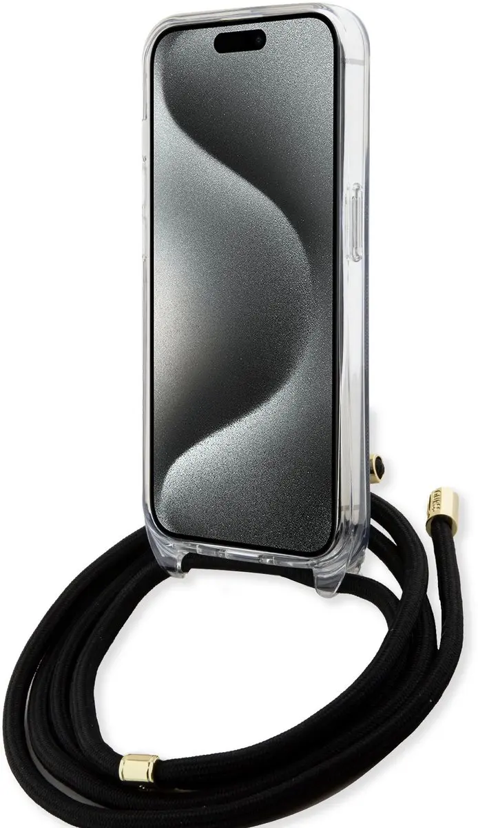 Guess 4G Printed Crossbody Hoes iPhone 15 Pro 12072 - Zwart