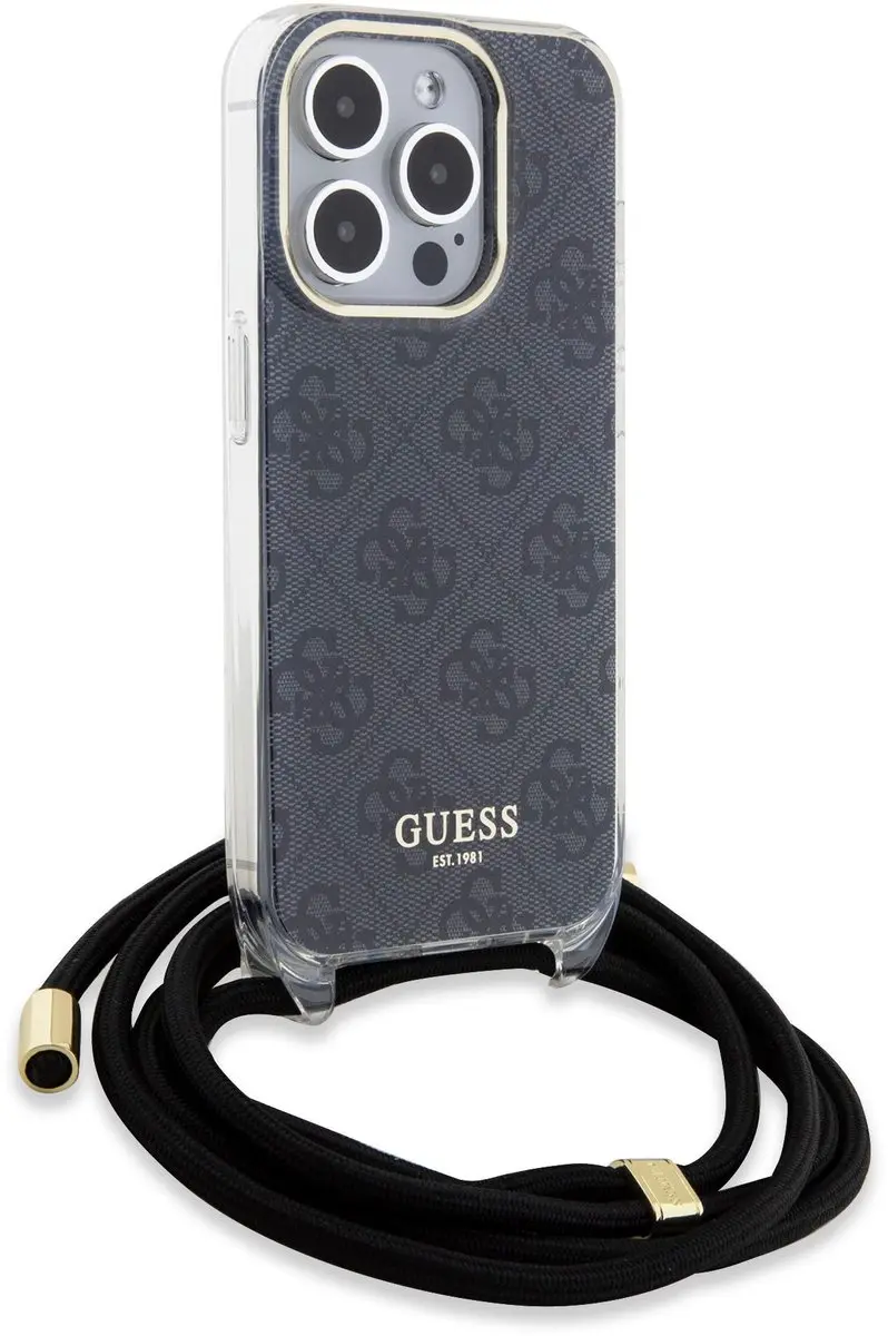 Guess 4G Printed Crossbody Hoes iPhone 15 Pro 12072 - Zwart - afbeelding 6 van 6