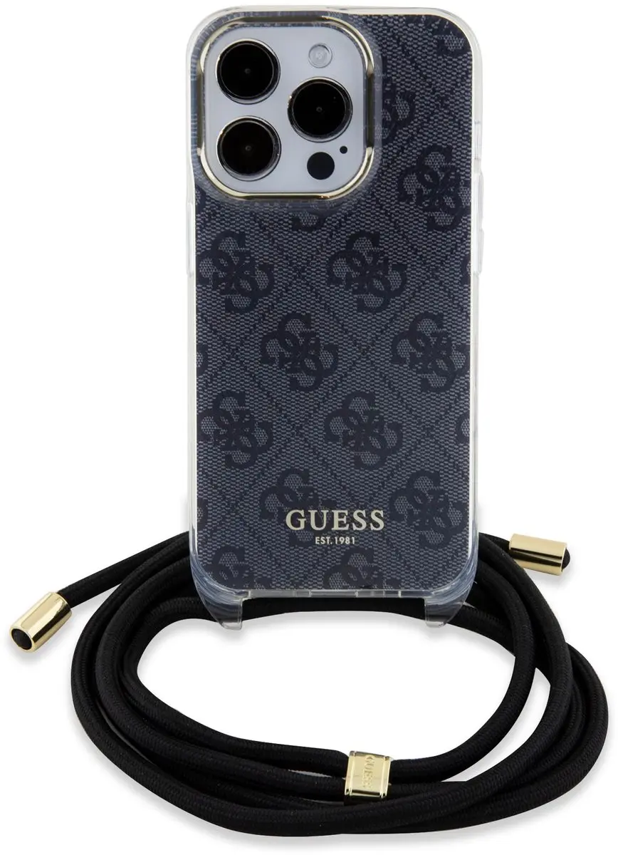 Guess 4G Printed Crossbody Hoes iPhone 15 Pro 12072 - Zwart