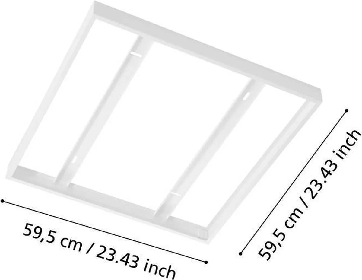 Eglo Professional Salobrena 1 Opbouwframe voor LED Inlegpanelen - Wit