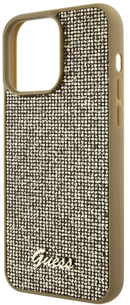 GUESS Square Mirror Back Case Goud - iPhone 15 Pro Max