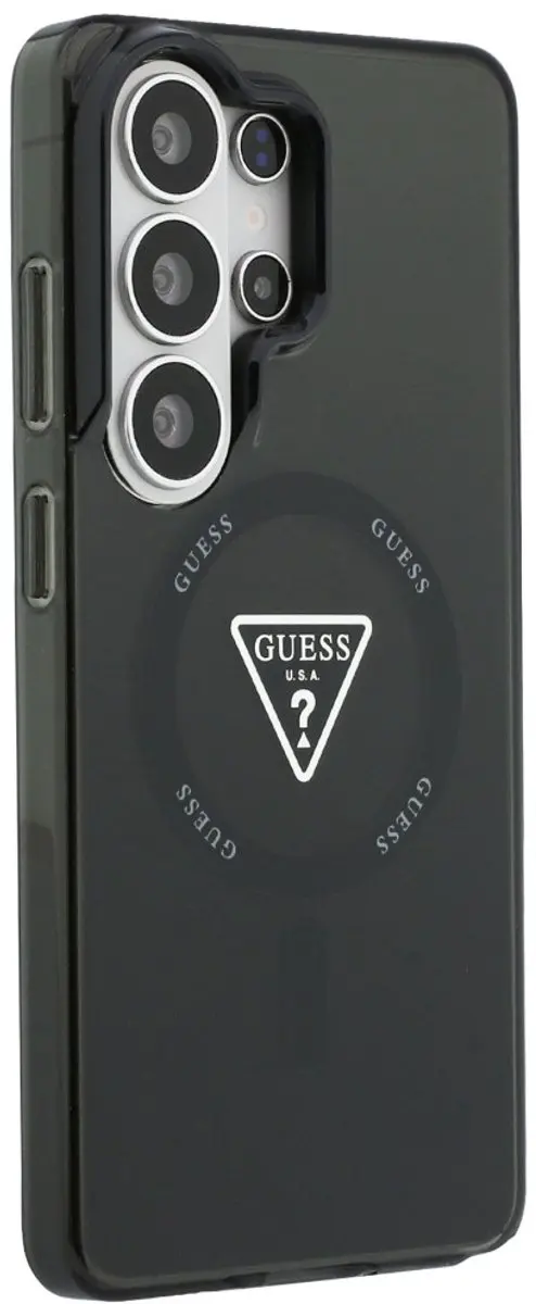 Guess IML Gradient Triangle Hoesje GUHMS26UIMLGTBK - Samsung Galaxy S26 Ultra - Zwart