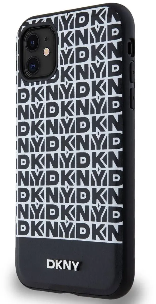 DKNY Repeat Bottom Stripe Hoesje iPhone 11 - Zwart - DKHMN61PSOSPK