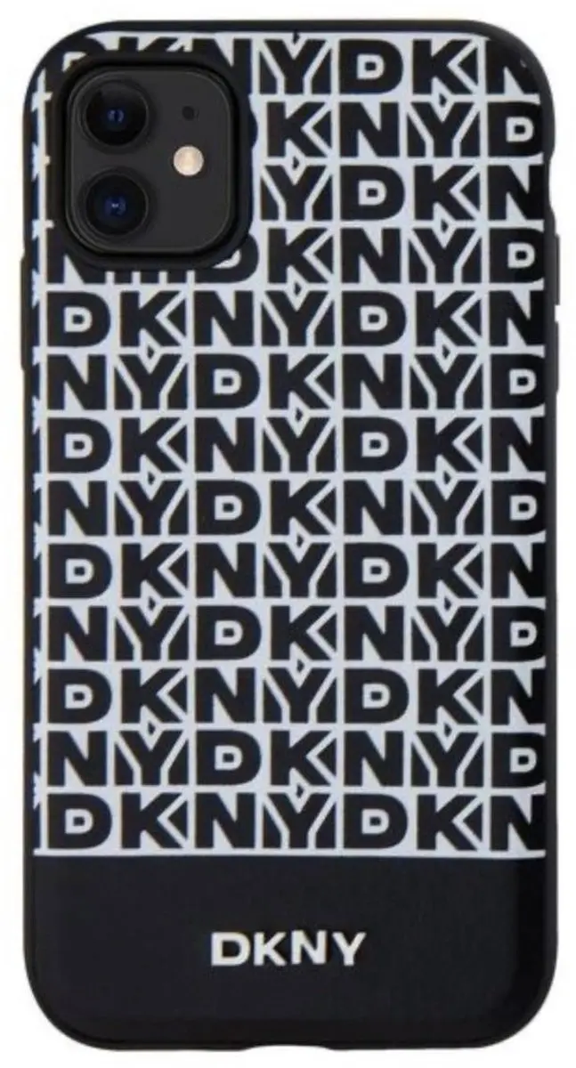DKNY Repeat Bottom Stripe Hoesje iPhone 11 - Zwart - DKHMN61PSOSPK - afbeelding 6 van 6