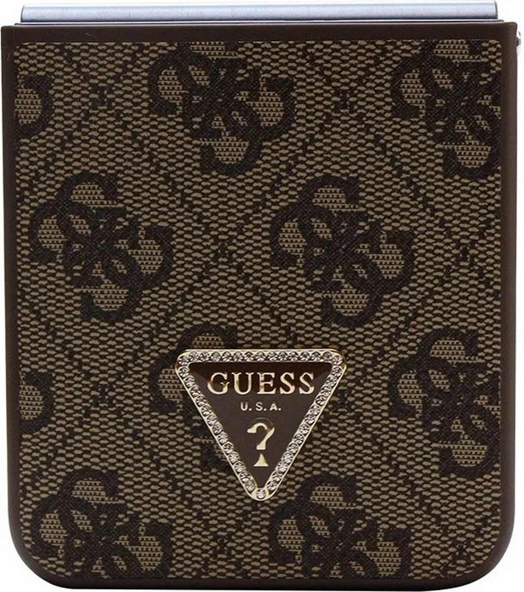 GUESS 4G Triangle Back Case - Samsung Galaxy Z Flip 5 - Bruin
