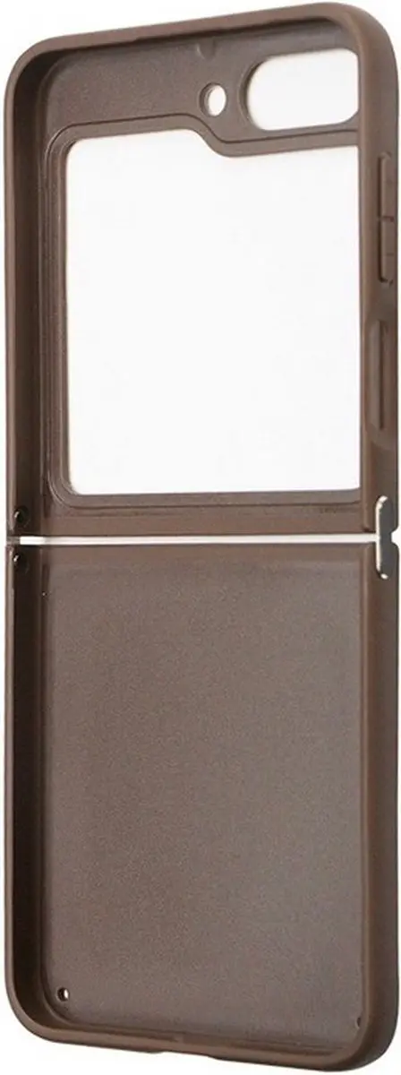 GUESS 4G Triangle Back Case - Samsung Galaxy Z Flip 5 - Bruin