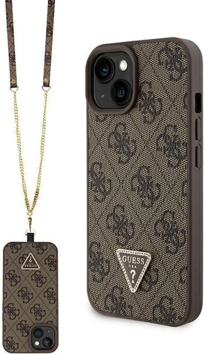 GUESS 4G Triangle Crossbody iPhone 15 Hoes