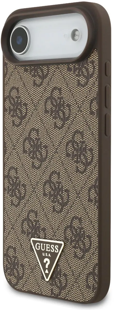 GUESS Telefoonhoesje iPhone 17 Air - MagSafe - Bruin Driehoek