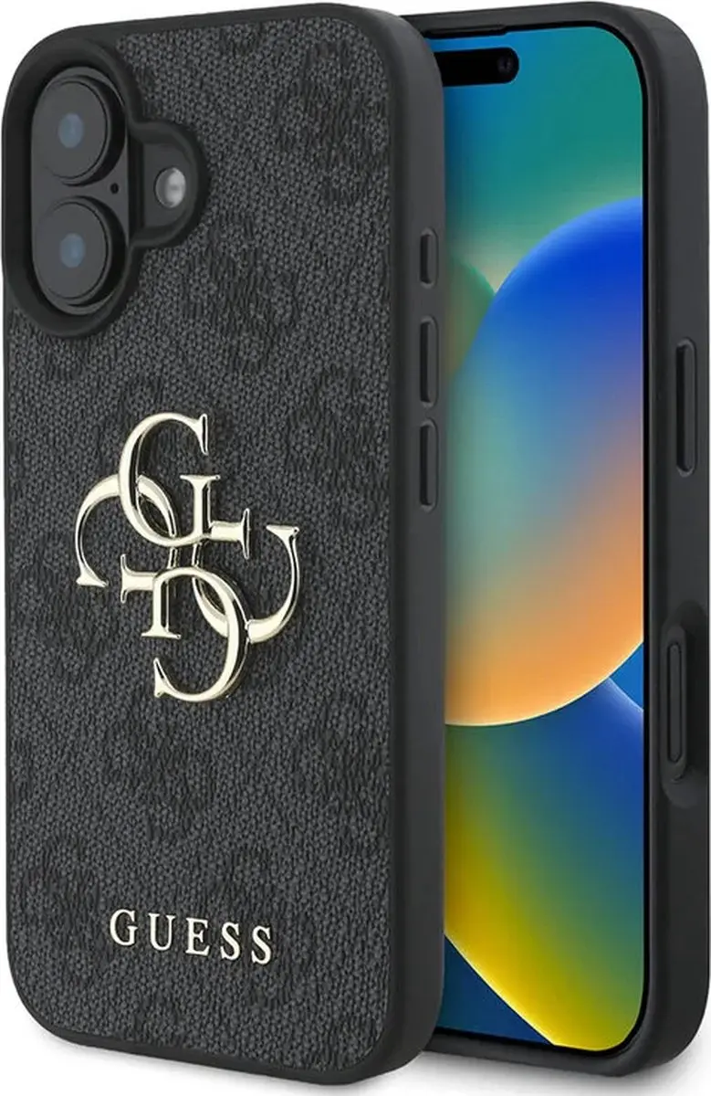 Guess Metal Logo iPhone 16 Hoesje