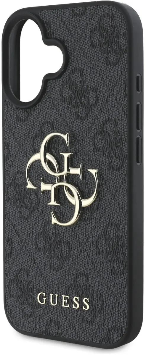 Guess Metal Logo iPhone 16 Hoesje - Grijs - afbeelding 6 van 6