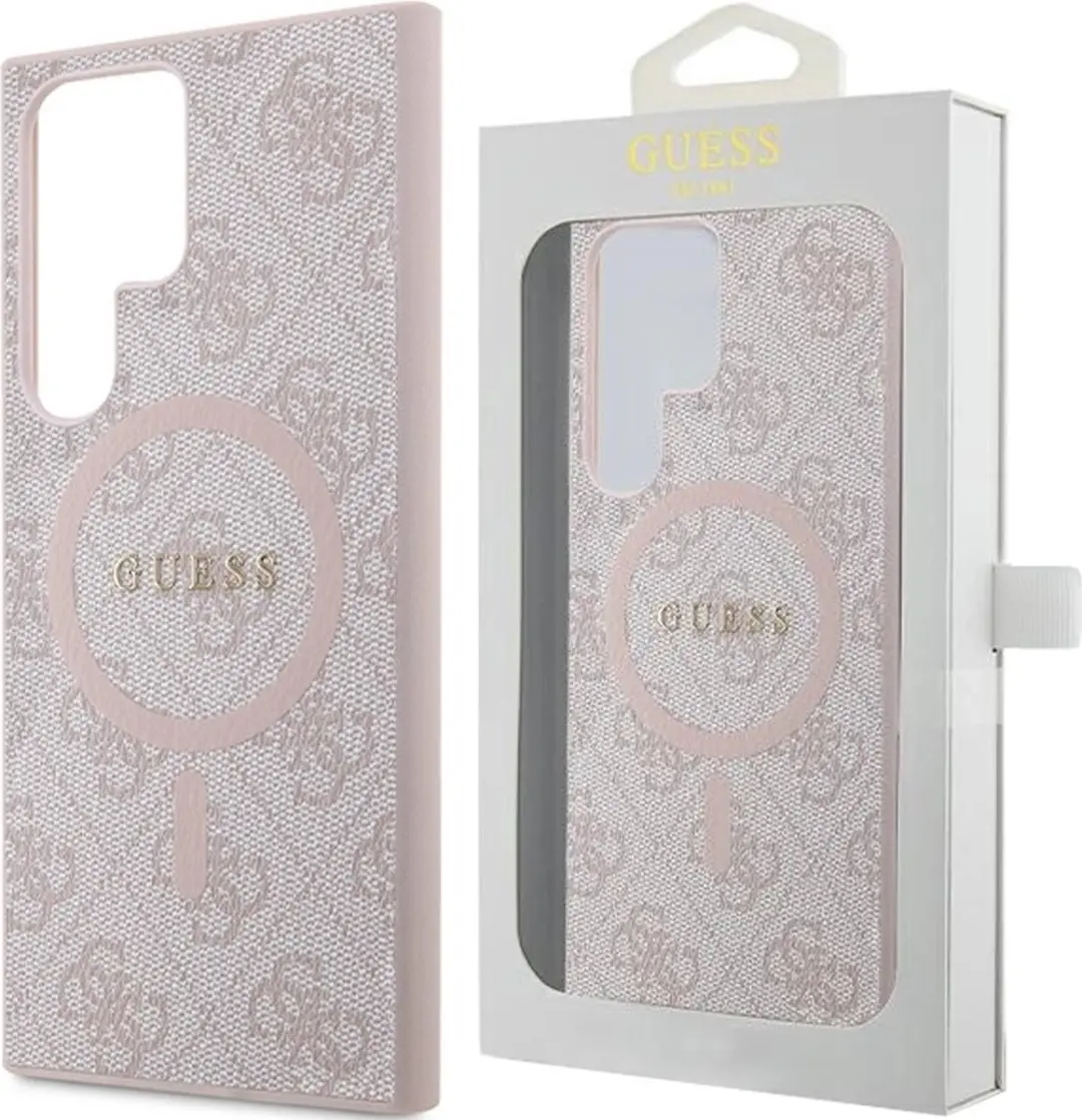 GUESS 4G Back Case MagSafe - Roze - 12085
