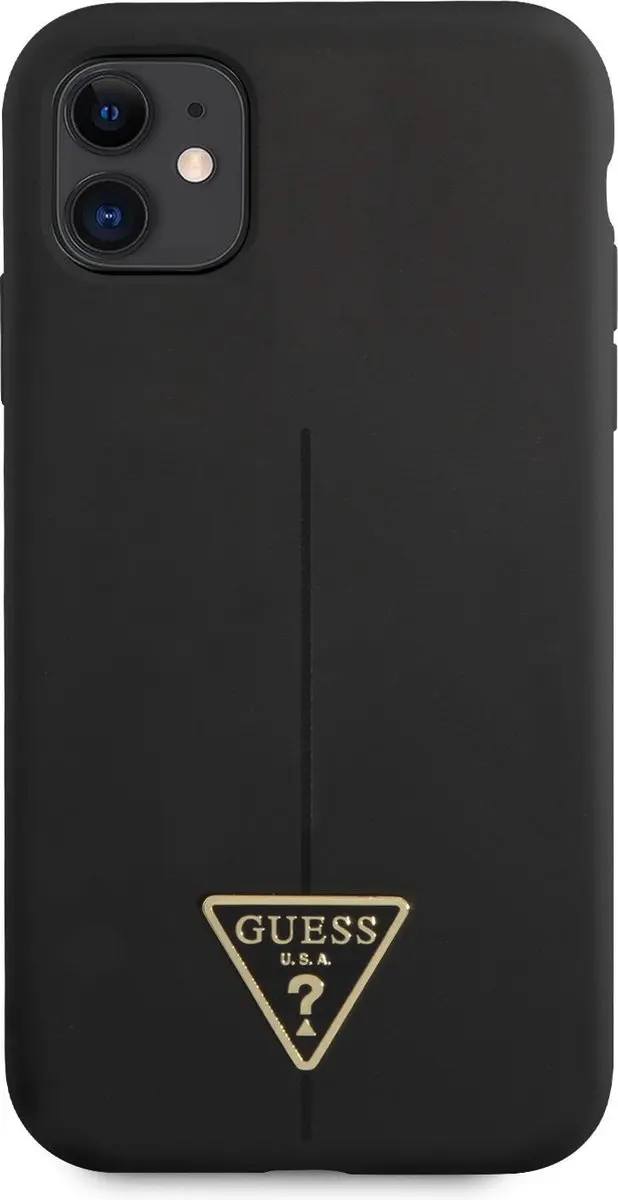 Guess Silicone Triangle Line Back Case