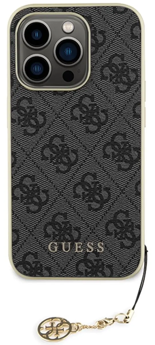 GUESS 4G Charms Back Case - iPhone 15 Pro - Grijs