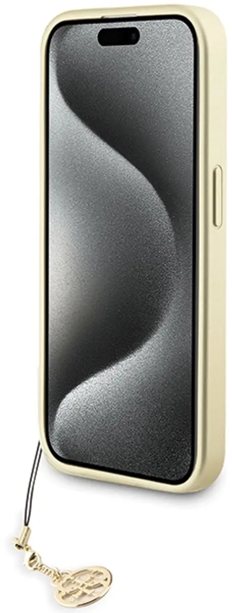GUESS 4G Charms Back Case - iPhone 15 Pro - Grijs