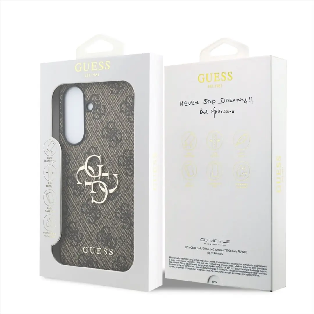 GUESS Hoesje Samsung Galaxy A57 - Bruin PU Leder - 14940