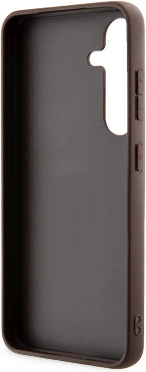 Guess 4G Stripe Hoesje - Samsung Galaxy S24 Plus - Bruin
