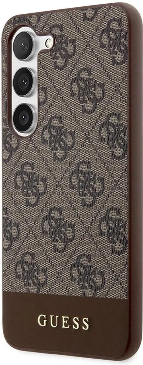 Guess 4G Stripe Hoesje - Samsung Galaxy S24 Plus - Bruin - afbeelding 6 van 6